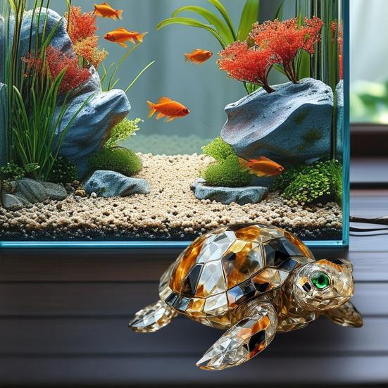 Sea Animal Figurine Simulated Turtle Octopus Statue Sculpture Home Office Desktop Fish Tank Aquarium Decoration Ornament