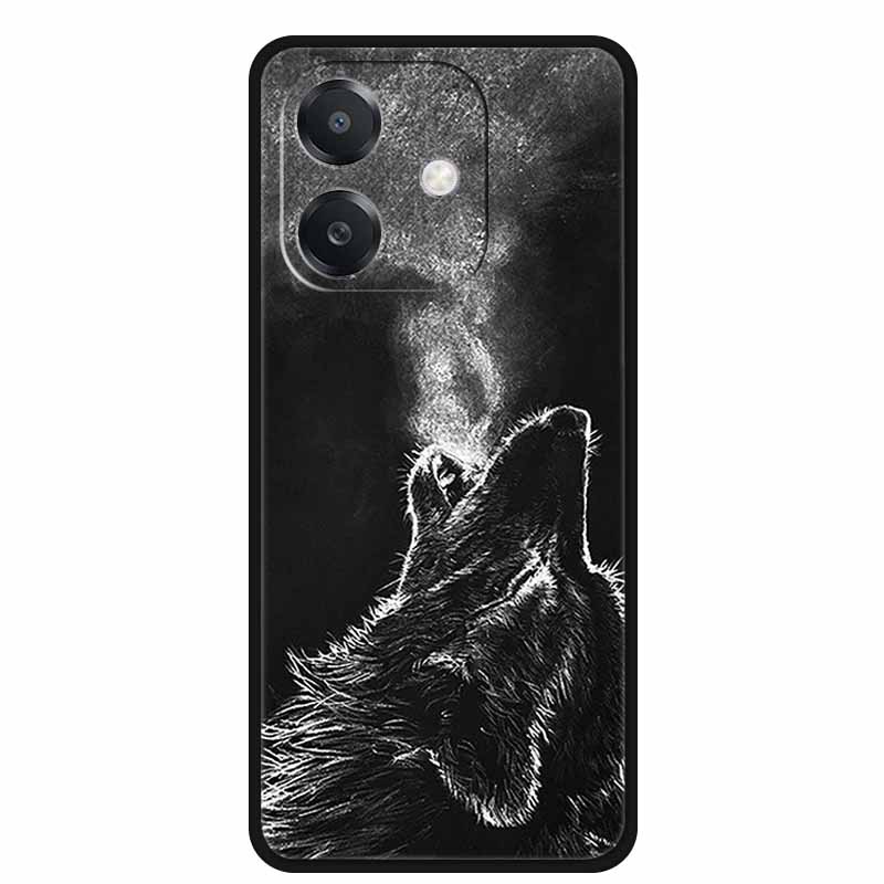 For OPPO A5 5G Case A5 Pro 4G 5G Silicone Wolf Lion TPU Soft Phone Case For OPPO A5 Pro 5G Back Cover Cartoon Shockproof Shell