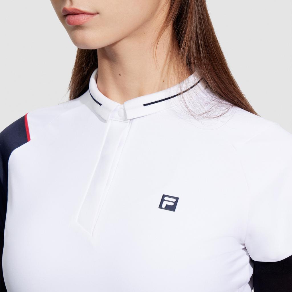 New FILA Polo Shirts Women's Jade White A11W425120FWT