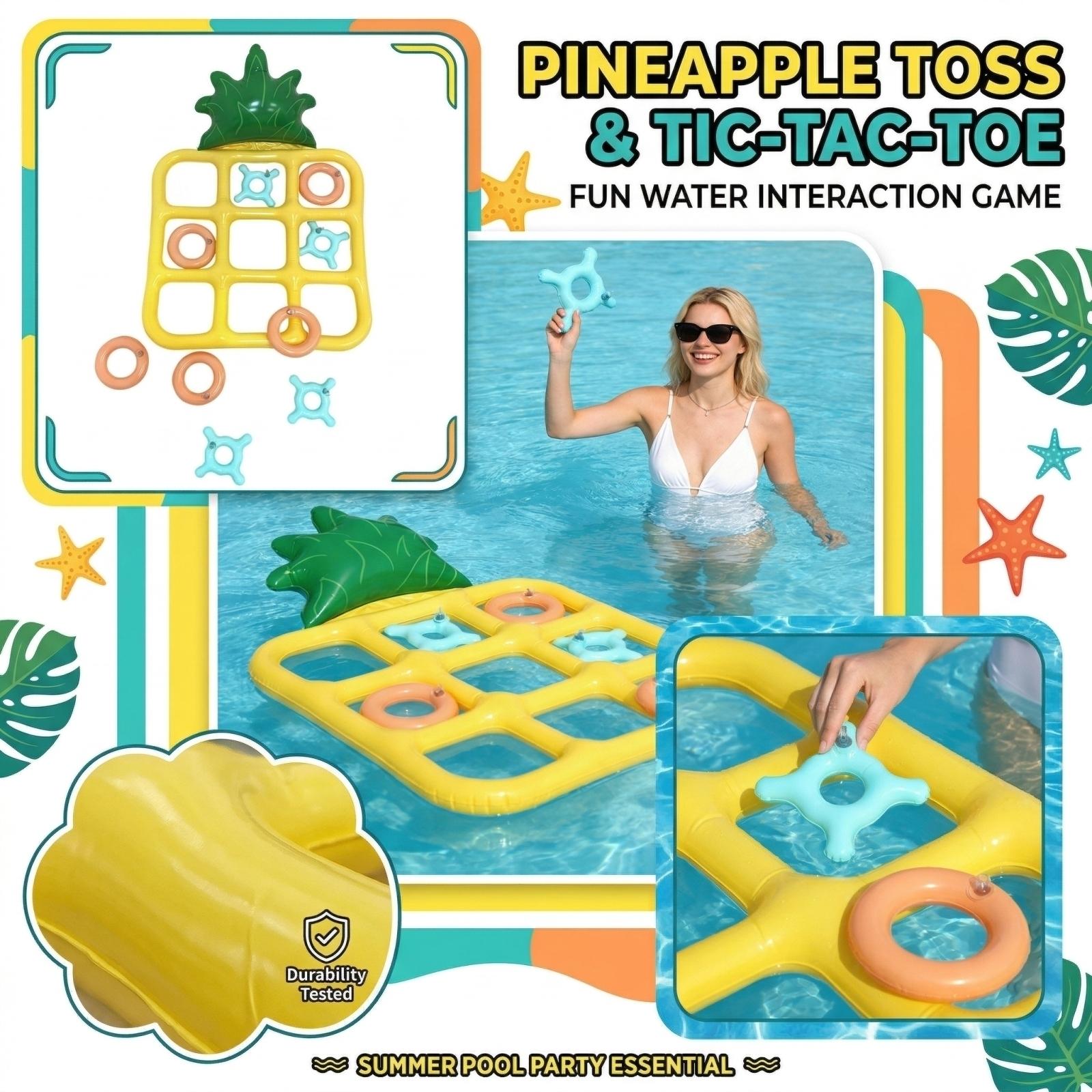 

Inflatable Ring Fork Game, Pineapple Throwing Game, Water Throwing Game, Parent-child Interactive Game One Size