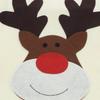 Merry Christmas Decor Cartoon Cute Elk Chair Cover Navidad Christmas Home Decoration Chair Cover Household Dustproof Chair Cover