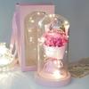Pink Carnation LED Mood Light Bouquet Parents' Day Teachers' Day Gift for Parents Flower Light