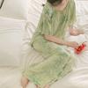 New Chinese-style Cotton Silk Pajamas, Women's Summer Fairy-like Spring/summer New National Style Improved Hanfu Short-sleeve Cotton Silk Loungewear