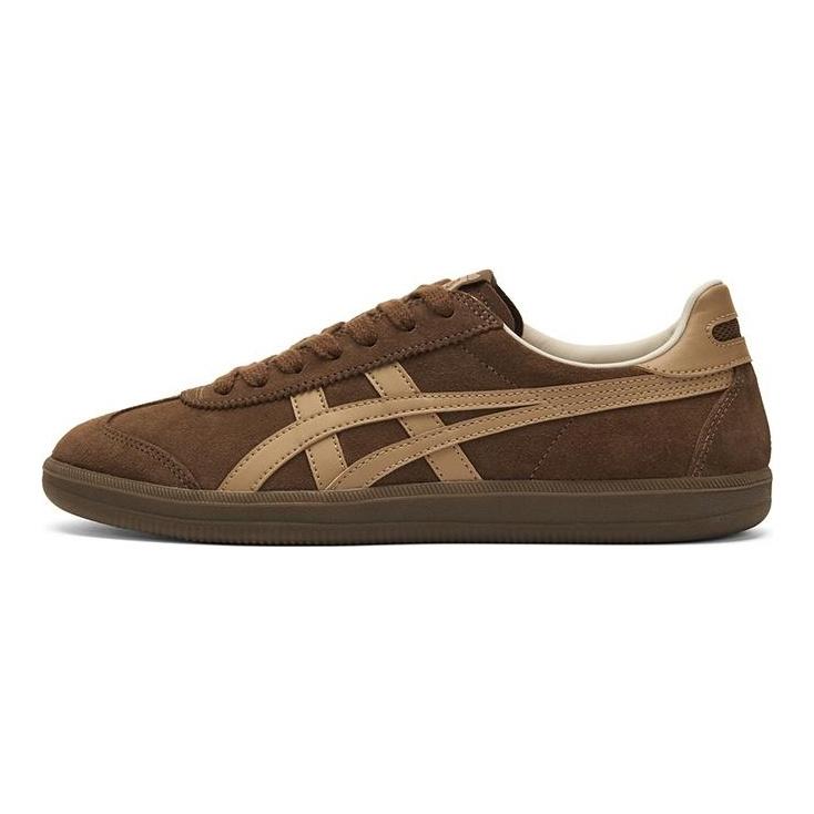 ONITSUKA TIGER Tokuten Retro Všestranné Odolné Nízke Lifestylové Ležérne Topánky Unisex Teniska Tmavohnedá 1183C562-200
