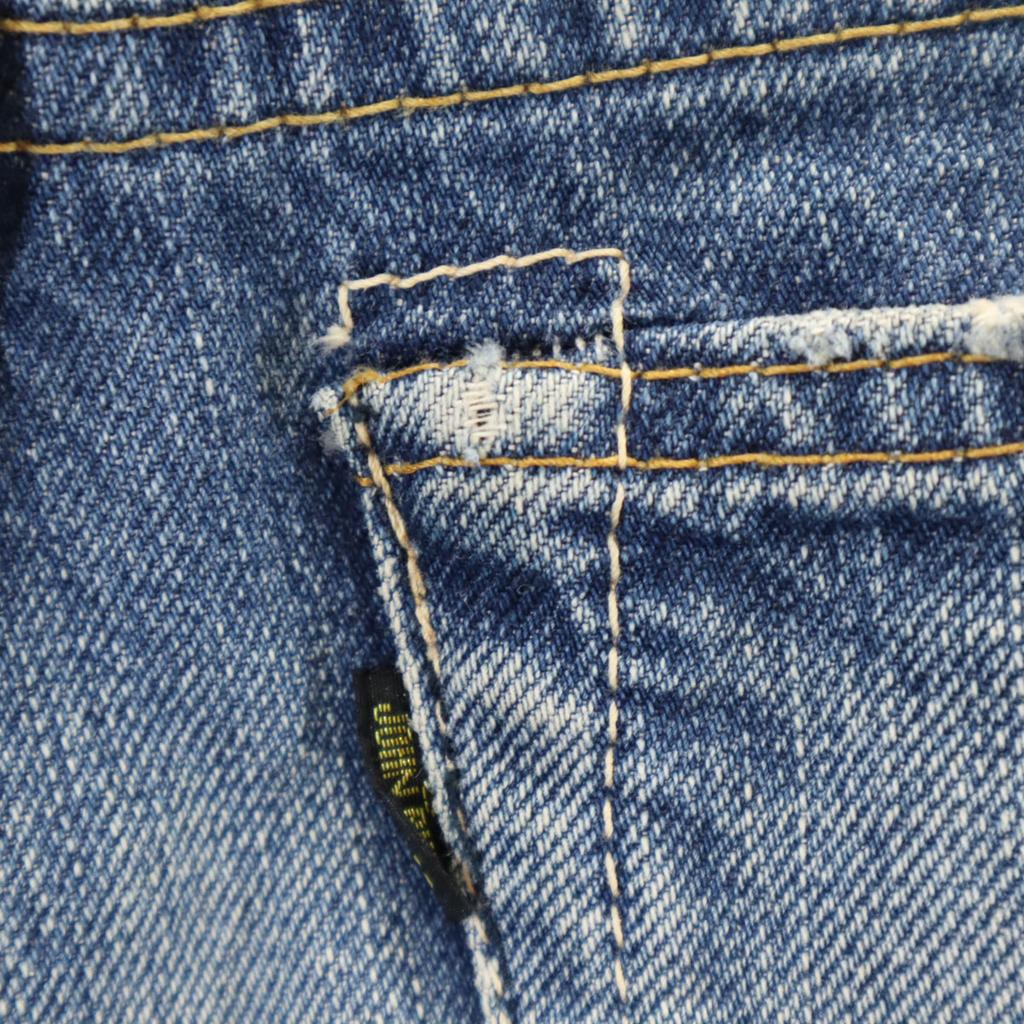 Johnbull Straight denim pants Stainless Steel Jeans button fly Men's Used