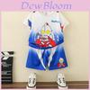 Trendy Ultraman Boys Summer Outfit Set Stylish Short Sleeve Cotton Clothes For Kids