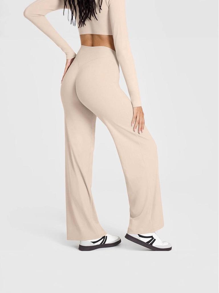 Women's Mid-Waist Super Soft Straight-Leg Yoga Pants