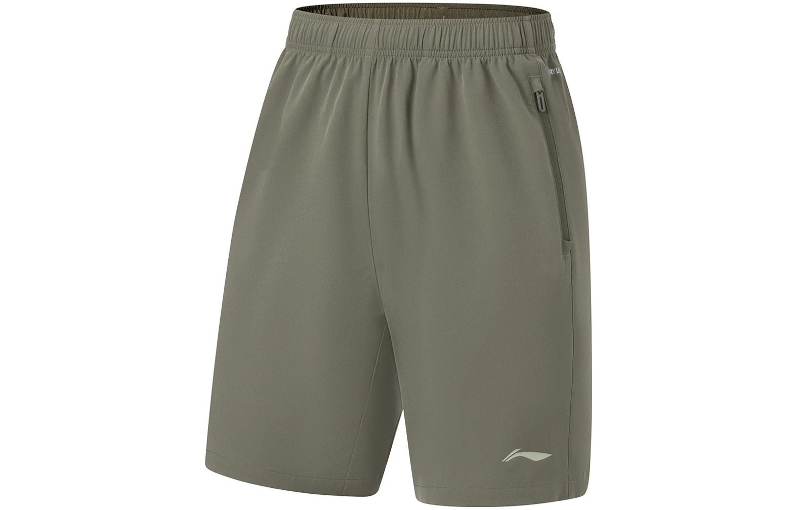 Li Ning Fitness Series Sports Shorts Men s Army Canvas Green AKST297-4 L