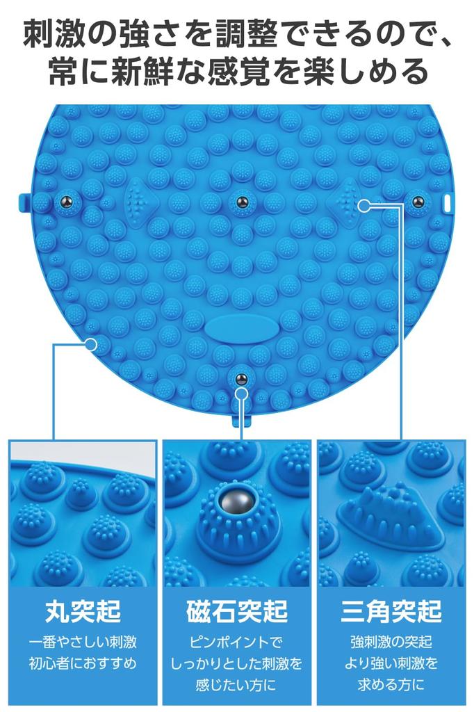 Elecom Foot Reflexology 34cm Diameter Blood Muscle Muscle Mat, [Anma/Shiatsu Alternative/Improves Circulation/Relieves Fatigue/Relieves Stiffness],