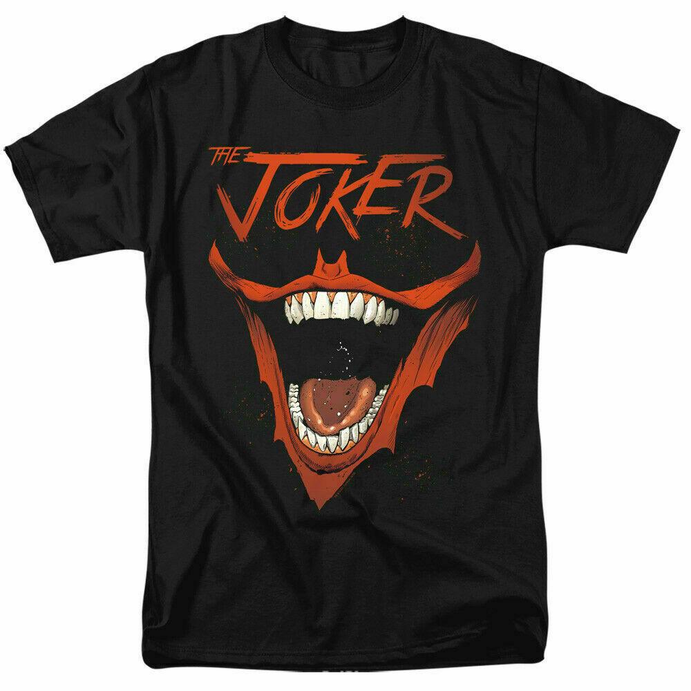 The Joker Bat Laugh T Shirt Licensed Comic Book Tee Black XL