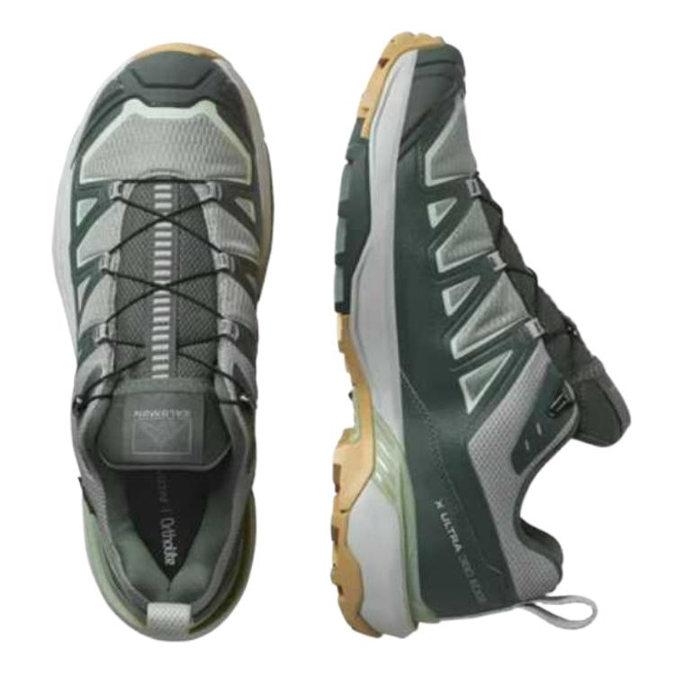 Salomon X Ultra 360 Edge Comfortable Minimalist Fit Low-Top Hiking Shoes Men Hiking Shoes Green 478167
