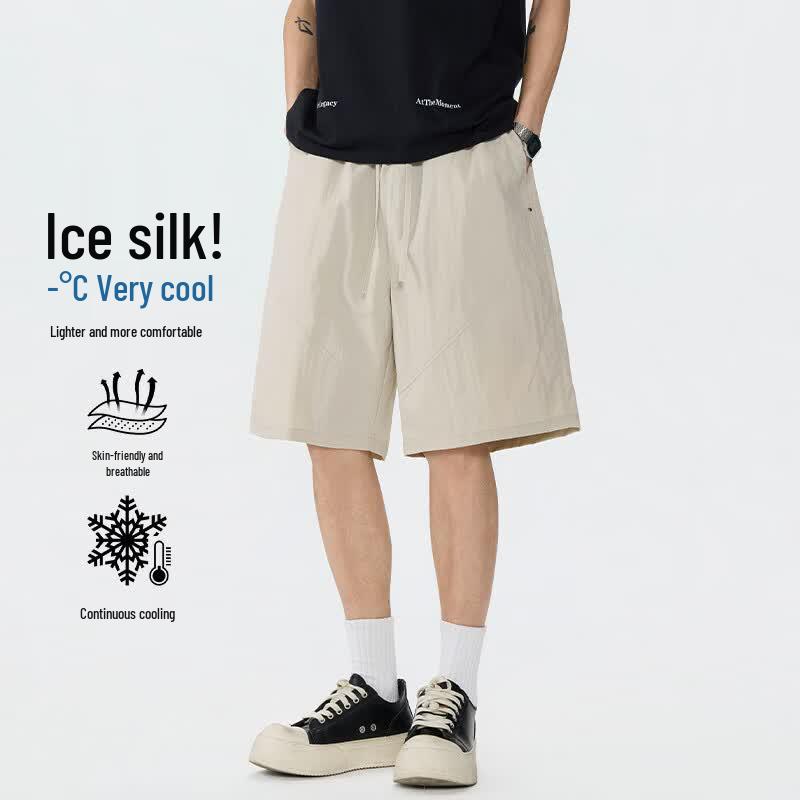 MEDE Men s Ice Silk Breathable Cargo Shorts M