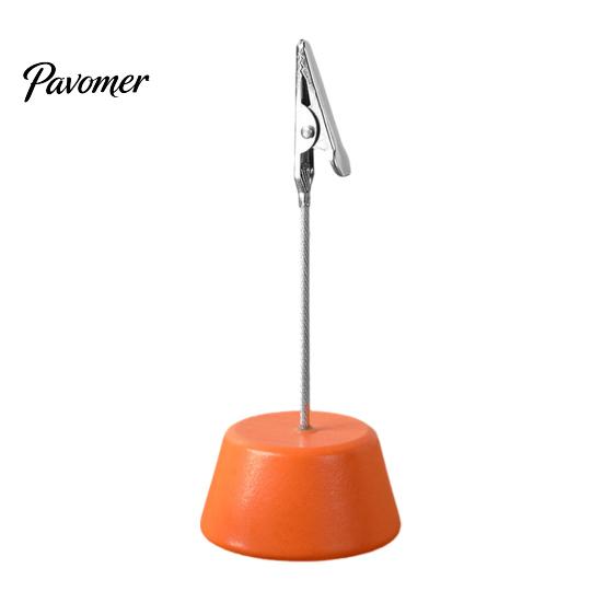 Place Card Holder Wood with Metal Clip, Small Table Number Name Sign Waterproof Wooden Clip Holder, Memo Note Photo Stand for Wedding Party Restaurant