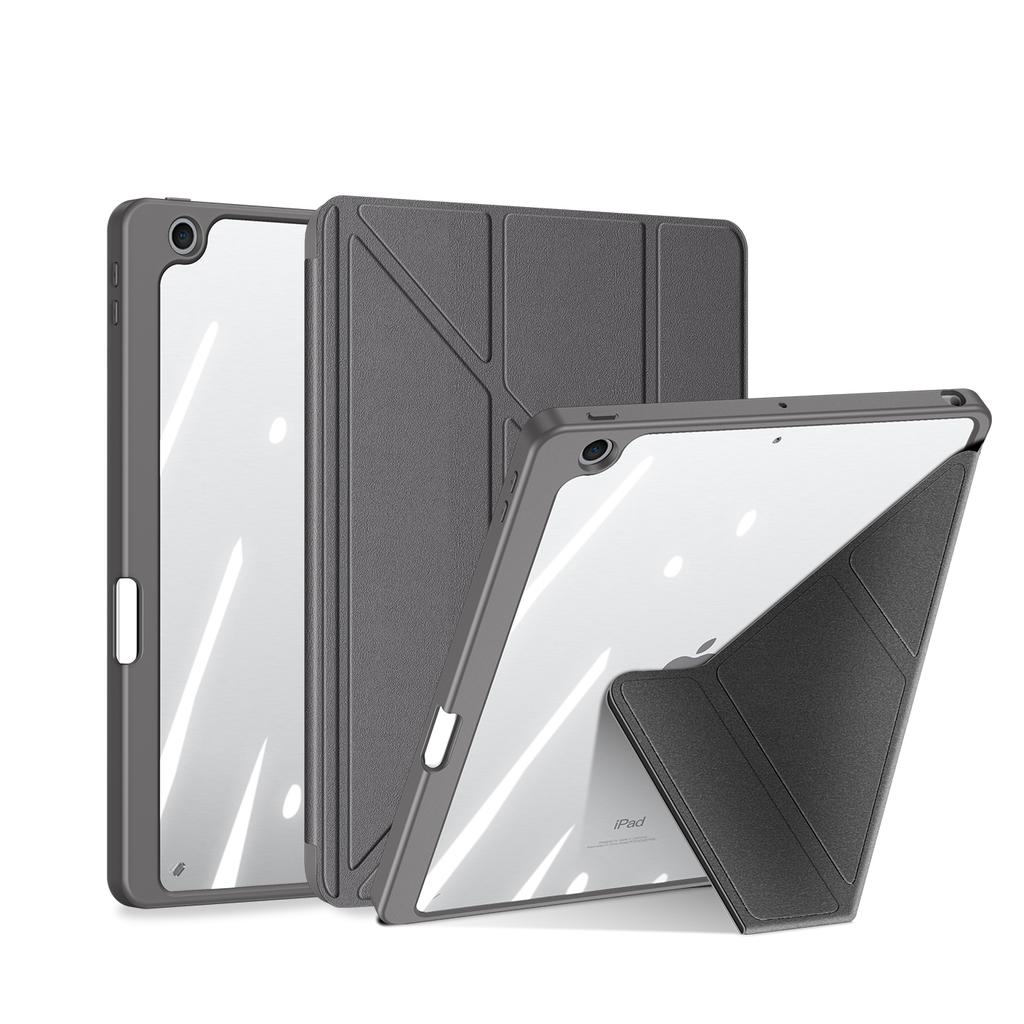 For Apple iPad 10.2 2026/iPad Pro 12.9 11/iPad Air 4 5 Case Detachable Tablet Multiple Stand Angles Clear Back Cover Mini 6