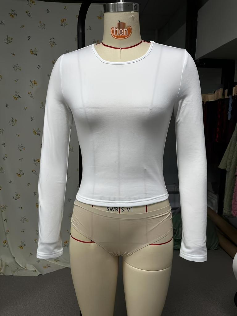 European & American Women's Autumn/Winter Slim Long Sleeve Top – Sexy & Warm Base Layer