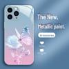 Funda líquida todo incluido con degradado de flores y mariposas para iPhone 11Pro Max Rose 14.