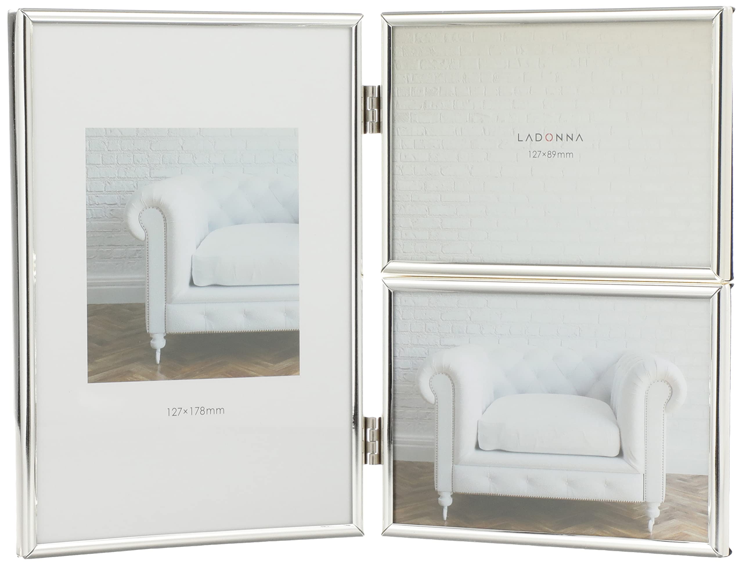 

LADONNA Living Photo 3 Frame, Silver, Sides, SK1-30
