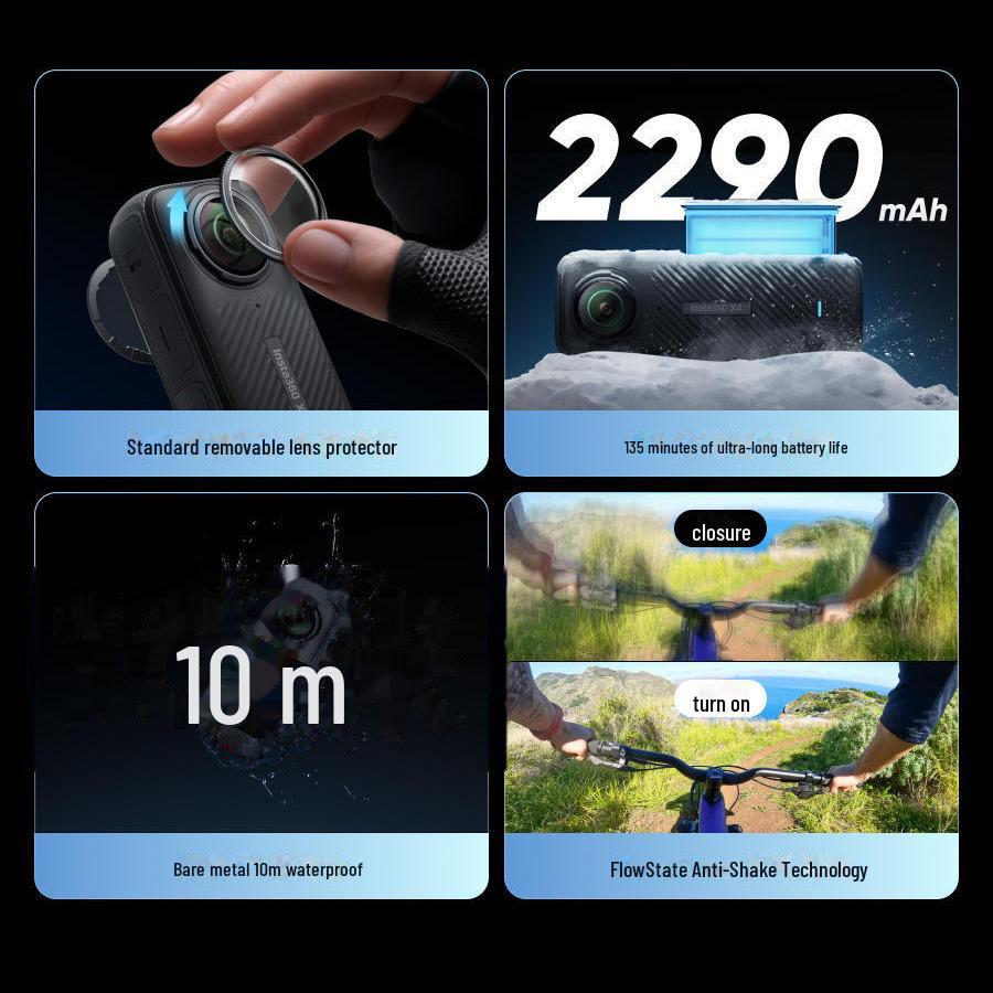 Insta360 X4: 8K Anti-Shake Waterproof Sports Camera