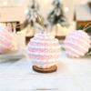 3Pcs Macaron Color Foam Sphere Pendant Christmas Tree Accessories Suitable For Family Or Retail Space Decoration