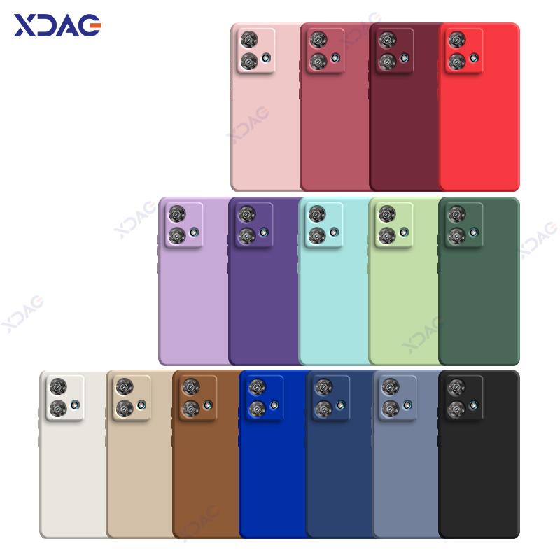 Mobile Phone Cases for Motorola Edge 40 Neo MotoEdge40Neo 5G 6.55" 360 Soft Luxury Square Liquid Silicone Covers Shield