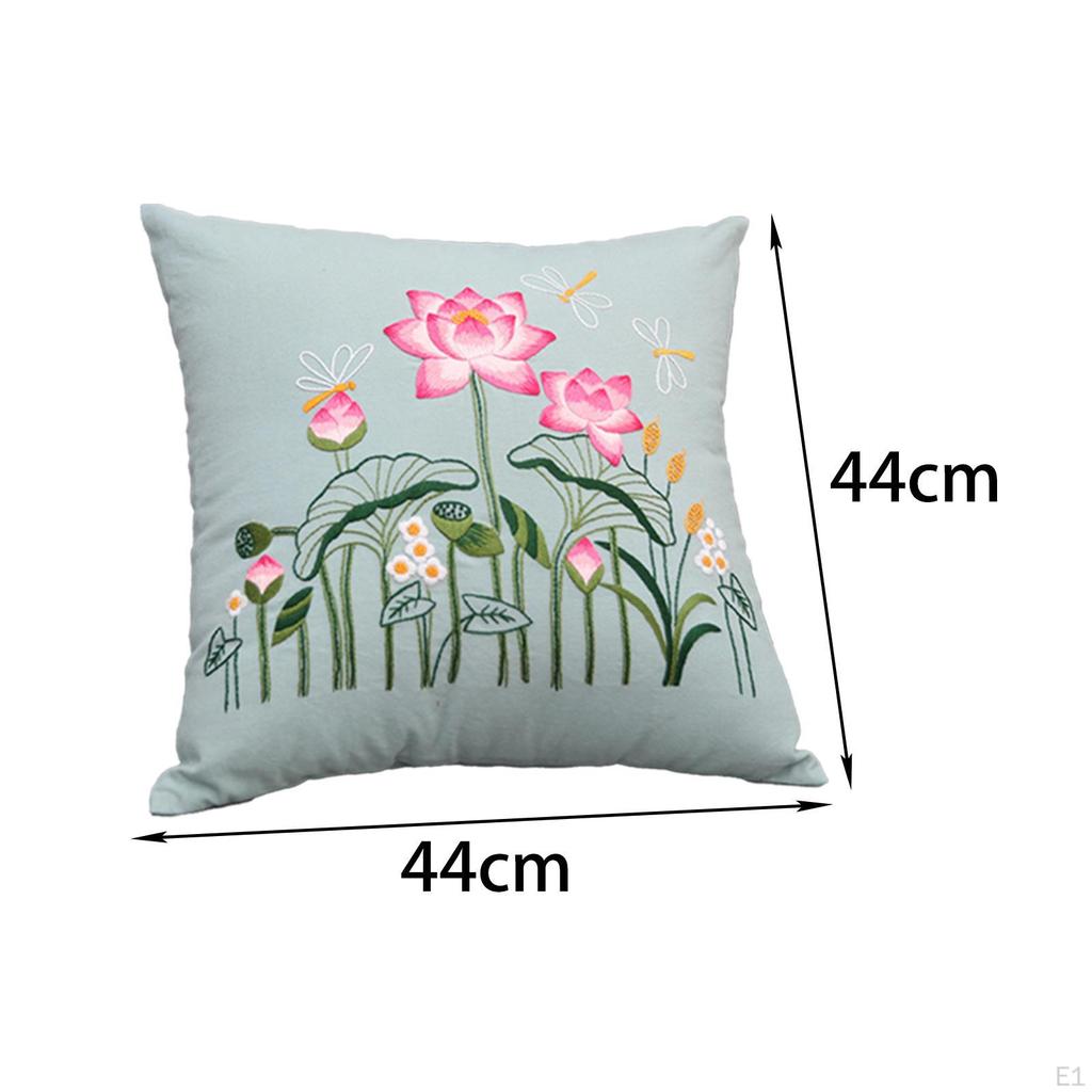 Embroidery Pillow Covers Kit Crafts Sofa Decoration Sewing Supplies for Beginners