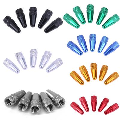 5pcs Bicycle Presta High Aluminium Pressure Valve Caps Dust Covers Electric Motorcycles Scooter Accessories Parts Repalcement