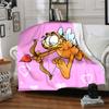 1Pc Garfield'S Hug Adventure Blanket For Couch Bed Plush Cozy Fuzzy Blanket Super Soft Warm Blankets For Fall And Winter 091873