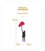 Banksy Girl with Balloon Sculpture - Resin Living Room Ornament