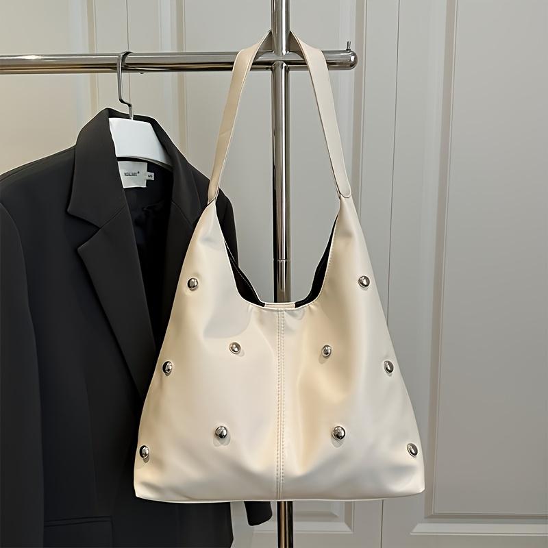 Women's Fashion Rivet Shoulder Bag Tote Bag