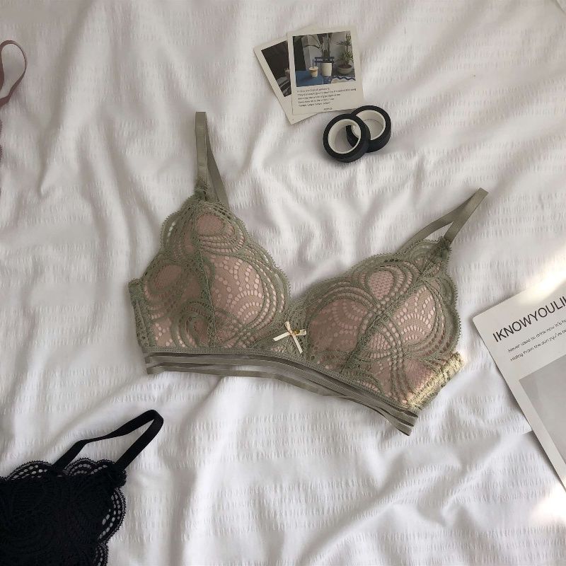 Sexy Spitzen Push-Up BHs für Frauen Kabellose Unterwäsche Lingerie für Mädchen BH