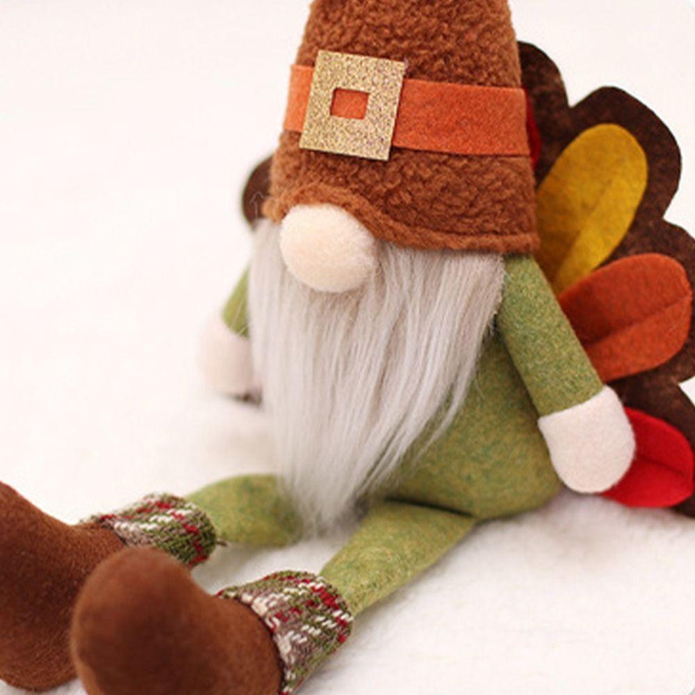 Cute Thanksgiving Turkey Statue Creative Miniature Figurine Sculpture  Home