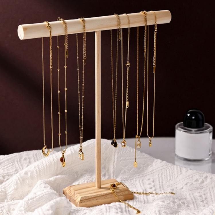 Simple Yet Stylish Wooden Holder for Bangles and Bracelets Handmade Necklace Display Stand for Home or Retail Use