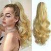 MISS WIG Synthetische lange Klaue gewellte lockige Pferdeschwanz Perücke Extensions Clip täglich flauschigen Pferdeschwanz Haarteil für Frauen