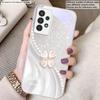 Pink Four-leaf Clovers For Samsung A20 30 22 23 24 25 26 31 32 A33 34 35 42 50 51 52 53 54 55 56 70 71 72 73 Glass Phone Case