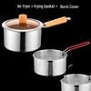 Wutuo Stainless Steel Frying Pot Set with Wooden Handle