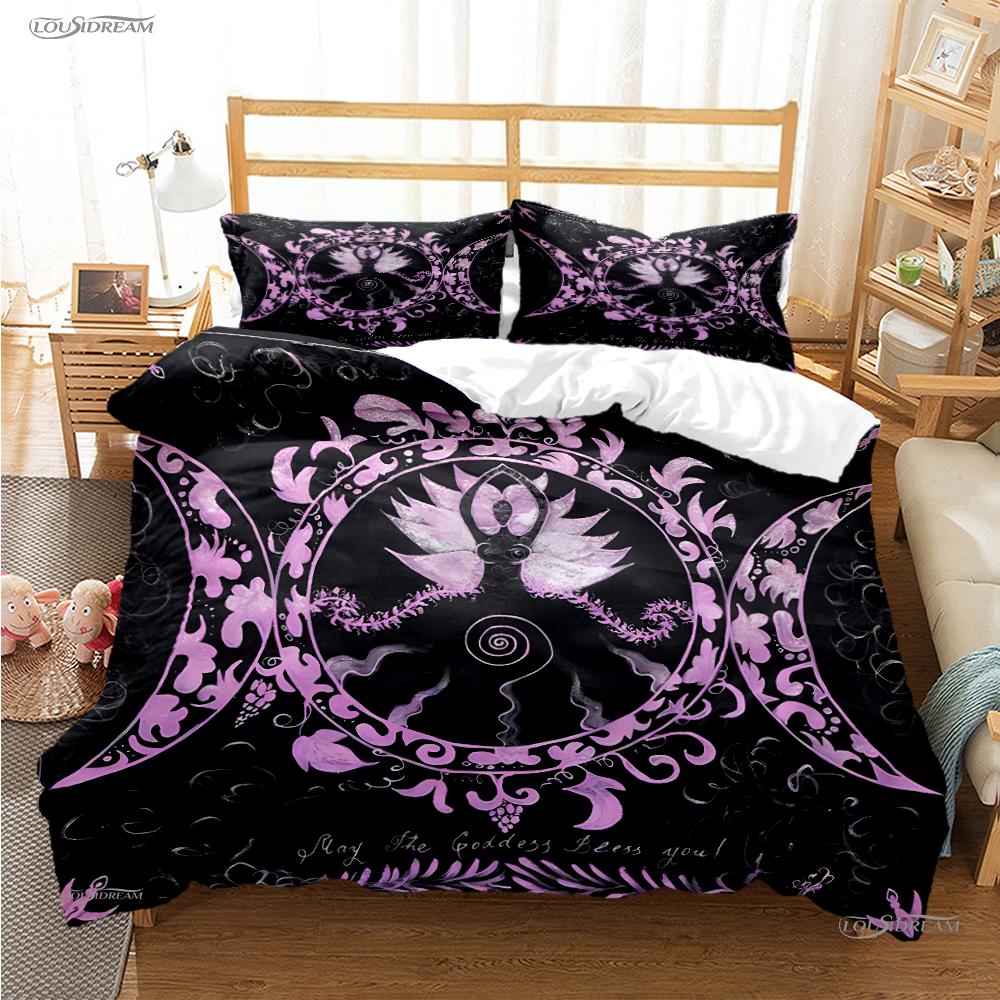 Comforter Triple Moon And Pentagram All Season Comforter Bedding Set Soft And S Single/Double/Queen/King