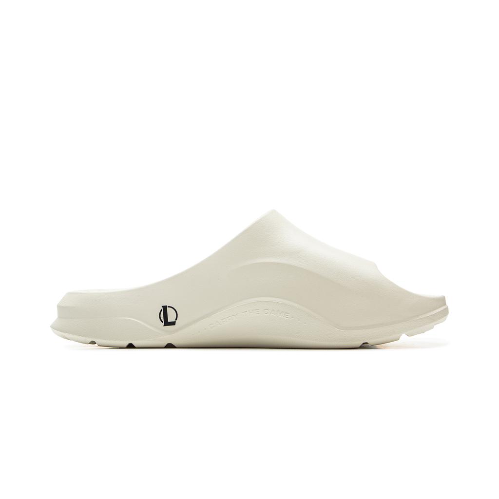 YINGXIONGLIANMENGYONGCHIPAIDUI x Li Ning Soft Clap Quiet Slip Resistant Abrasion Resistant Slide Slippers Unisex Ecru AGAV003-1