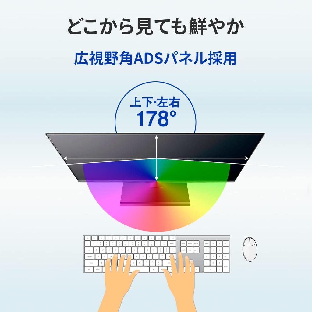 DATA Monitor 27 Inch Full HD ADS Panel White Year I-O (HDMI/Analog RGB/DisplayPort/USB Type-C/VESA Compatible/Speaker Included/5