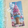 Serviette Microfibre Cabane à Glaces Rêveuse, Séchage Rapide Super Douce Très Absorbante pour Piscine Voyage