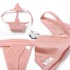 FINETOO Tanga suave de color liso para mujer, tallas M a XL