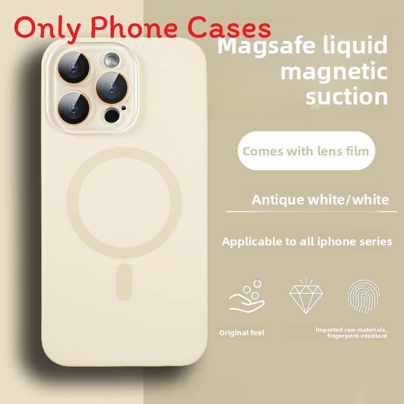 Liquid Silicone Magnetic Phone Case For Iphone 17promax With Shockproof And Antifingerprint Design