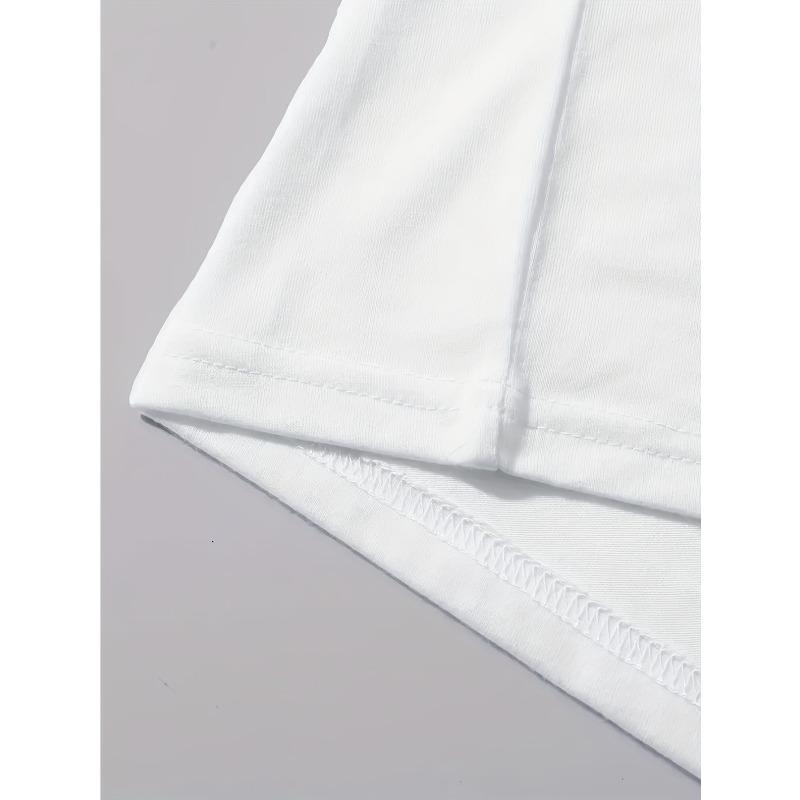 Women'S Casual Round-Neck T-Shirt with Stylish Letter Print for Spring and Summer