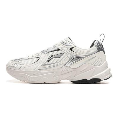Li Ning Meteor 2K Retro Fashion Versatile Thick Sole Shock Absorption Non-Slip Wear-Resistant Support Increased Height Low-Top Dad Shoes AGCU329-1