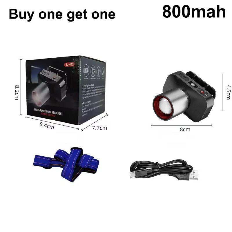 High-Brightness Zoom Long-Range Flashlight Cob Flash Lock Design Usb Charging Camping Flashlight Outdoor Camping Adventure