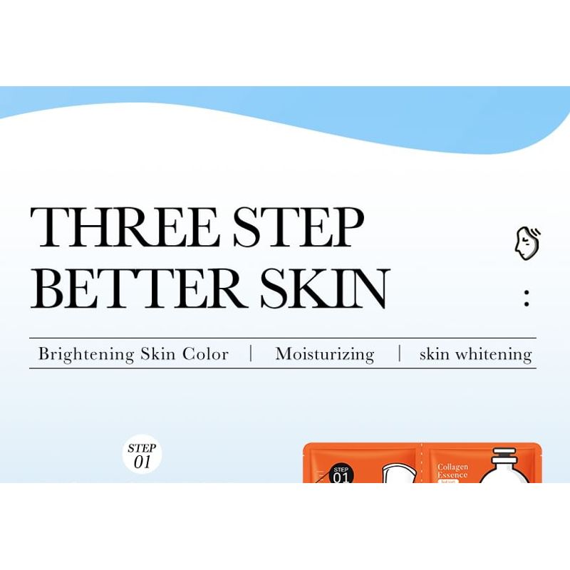 BIOAQUA - 3 Steps Moisturizing Anti Wrinkle and Rejuvenating Collagen Mask