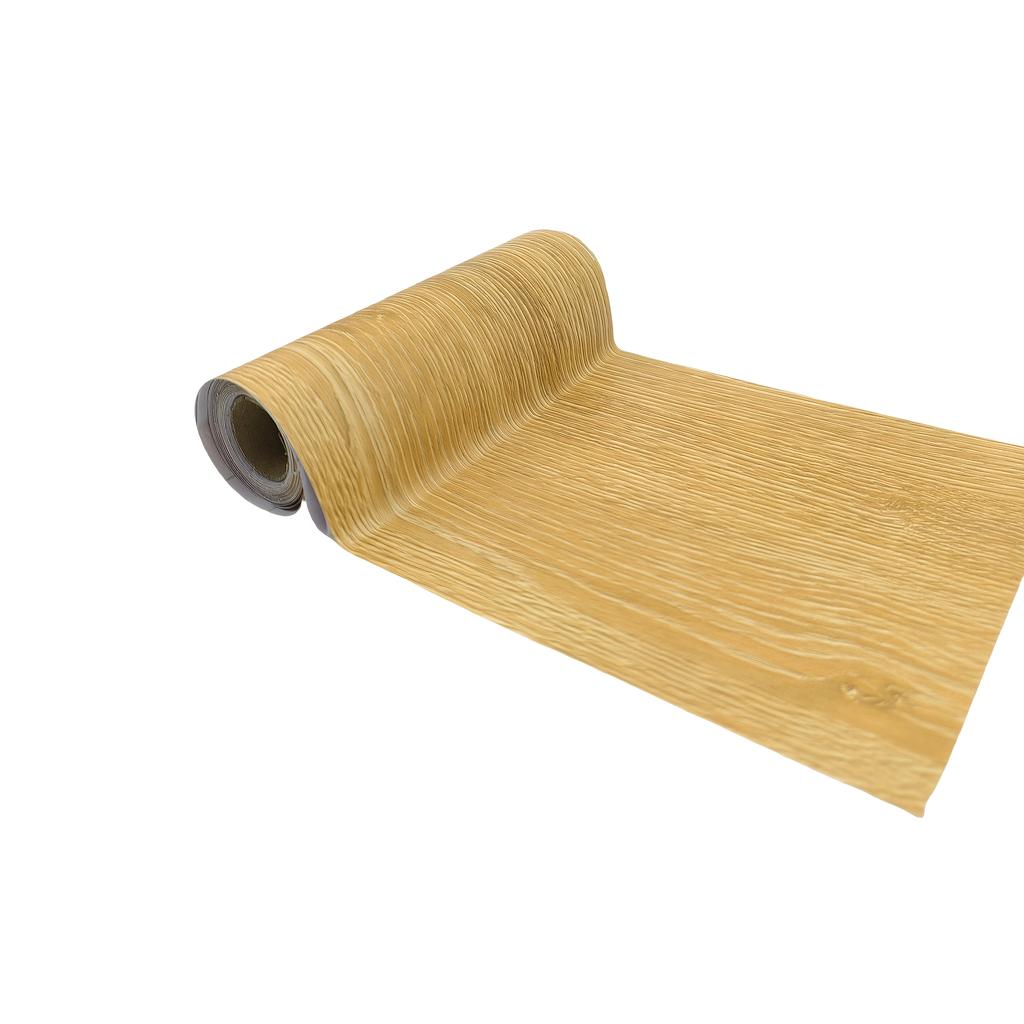 1 Stück 5m x 15cm Selbstklebende Holzmaserung Türrahmen Dekorationsaufkleber Sockelleiste Taillenlinie Heimdekoration Wandaufkleber Renovierung