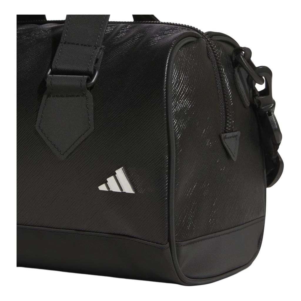 Adidas Leather Sport Performance 6.2L Solid Color Design Polyurethane Tote Bag Unisex Tote Bag Black JZ4375