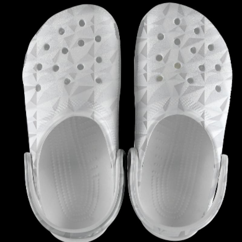 Crocs Classic Geometric Clogs Sandals Slippers White 209563 100