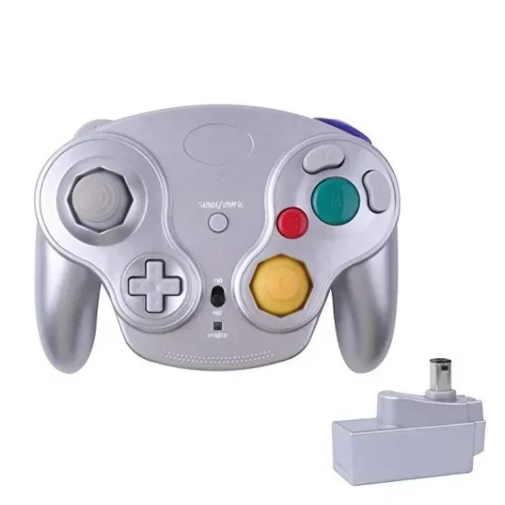 Game Controller for GameCubes NGC Game Console with 2.4GHz Adapter Wireless Gamepad for Nintendo Gamecube Joystick