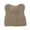 Plush Wool Hat Thermal Pullover Hat Imitation Mink Hair Solid Color Cat Ears Knitted Hat Female Winter